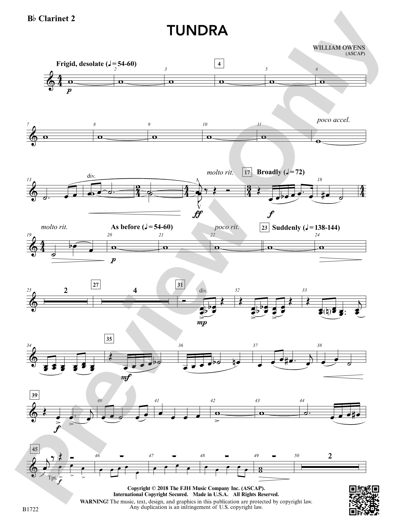 Tundra: B-flat Clarinet 2