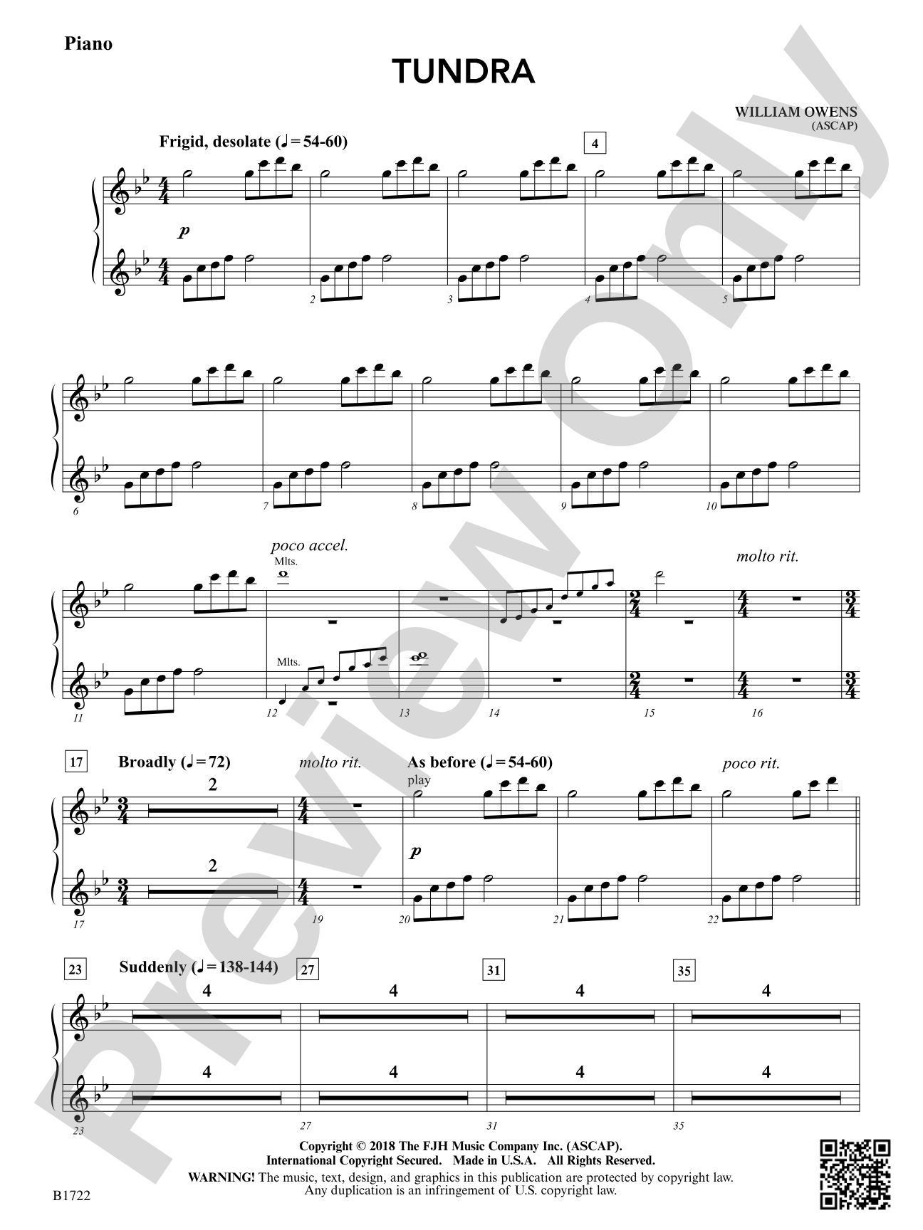 Tundra: Piano (Opt.)