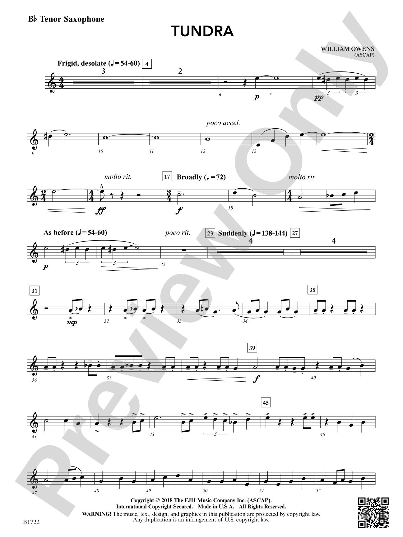 Tundra: B-flat Tenor Saxophone