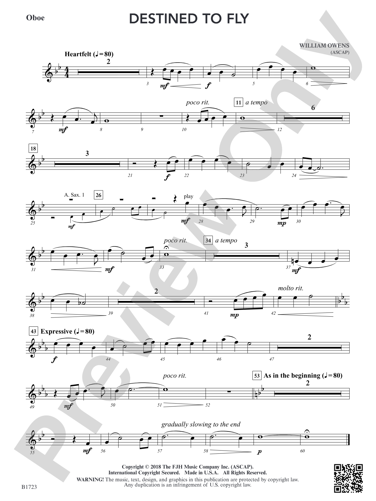Destined to Fly: Oboe
