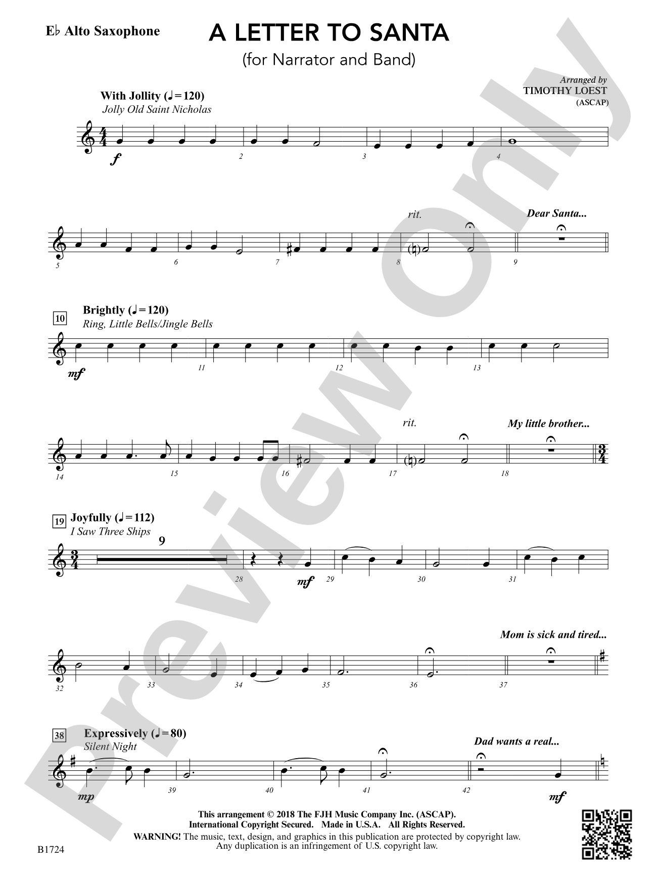 A Letter to Santa: E-flat Alto Saxophone