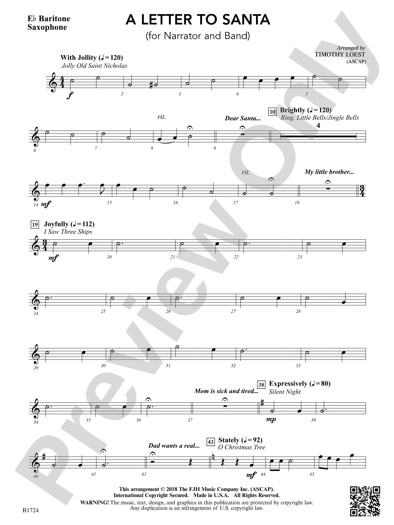 A Letter to Santa: E-flat Baritone Saxophone