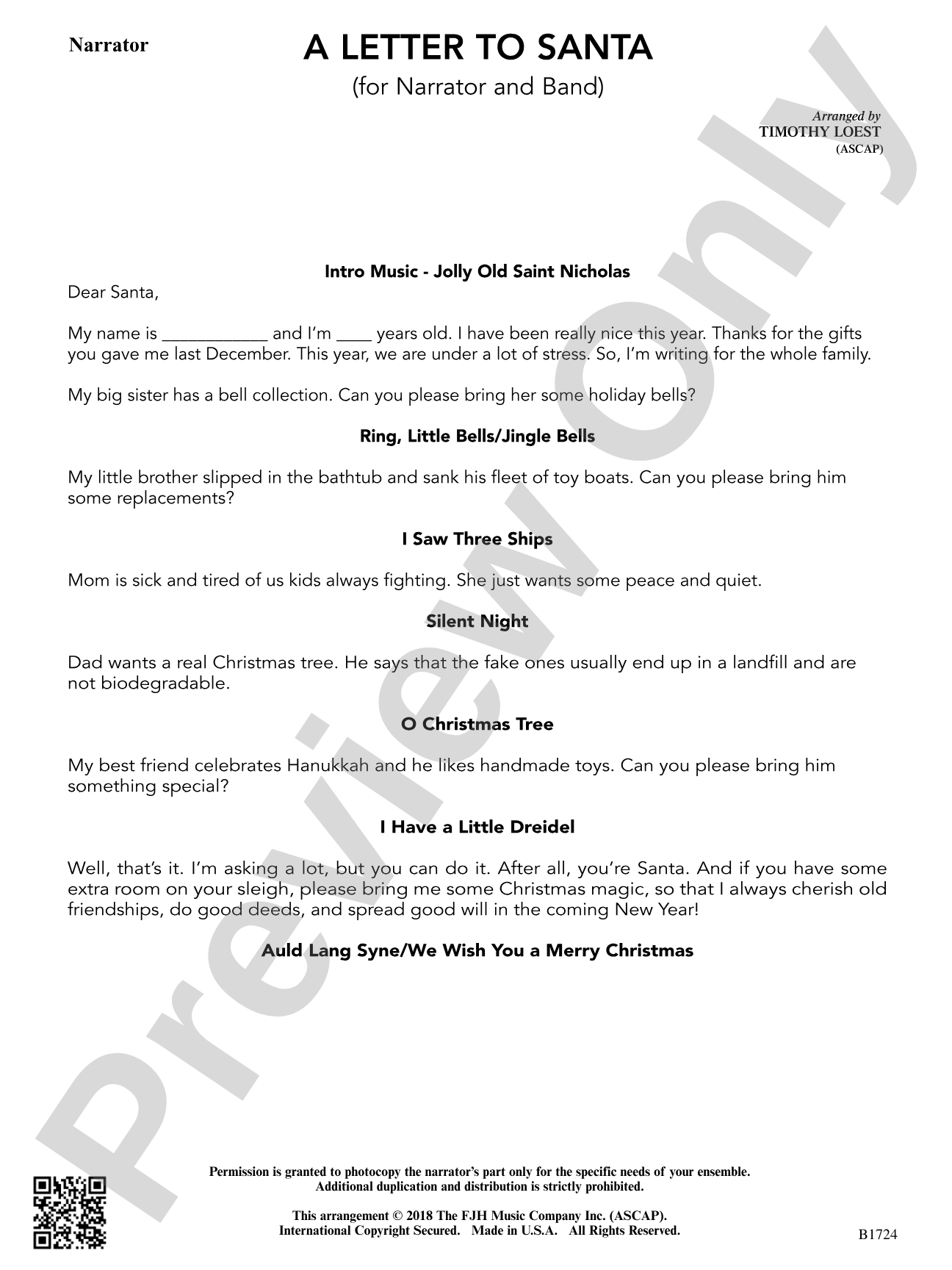 A Letter to Santa: Narrator