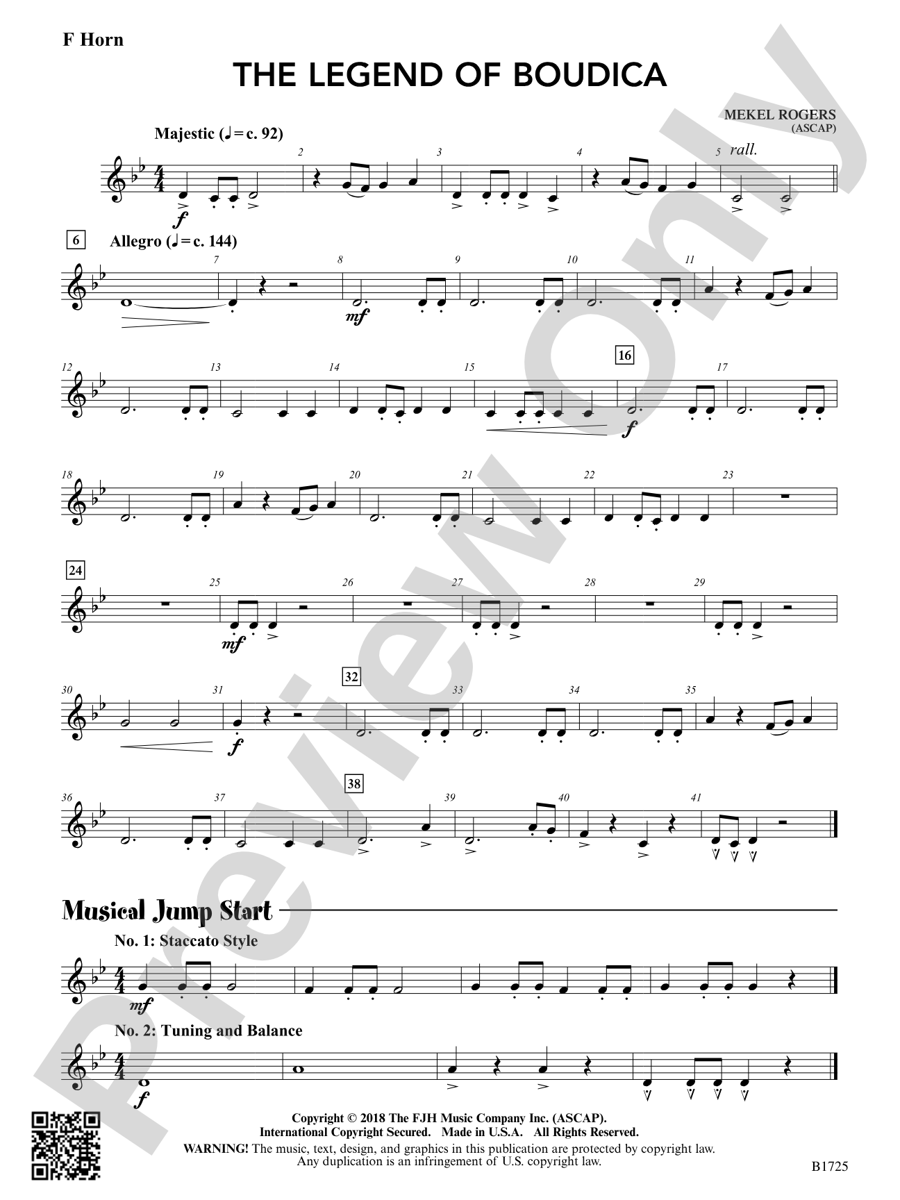 The Legend of Boudica: F Horn
