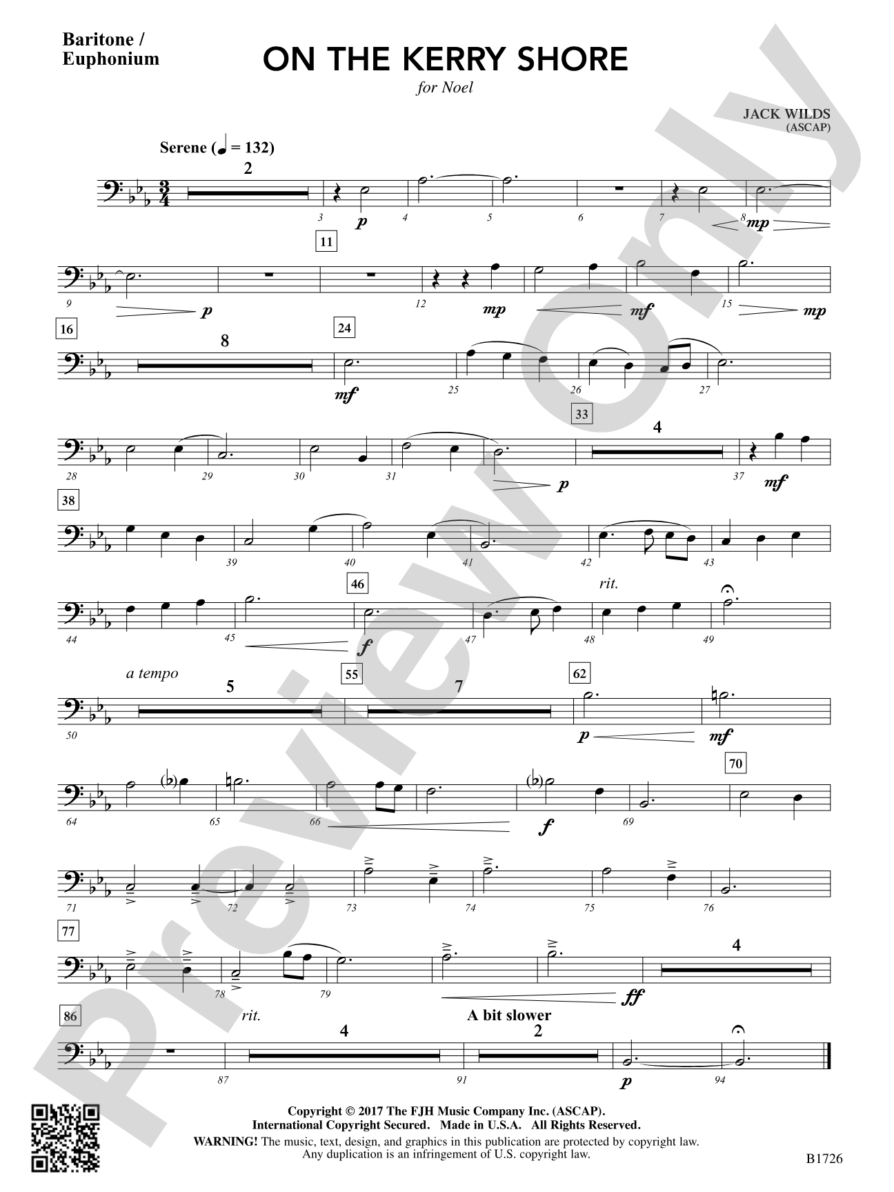 On the Kerry Shore: Baritone / Euphonium