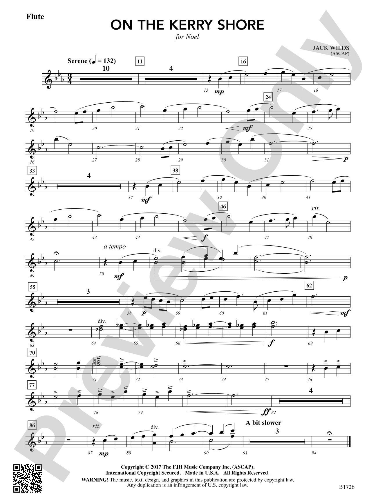 On the Kerry Shore: Flute