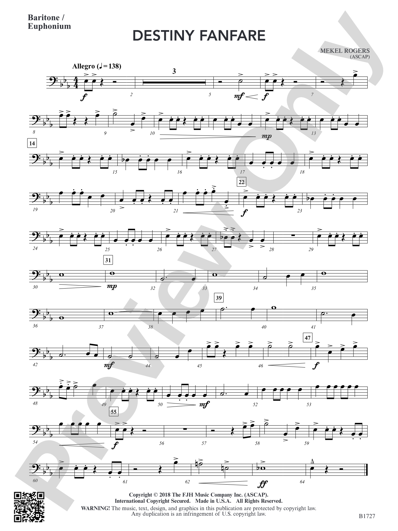Destiny Fanfare: Baritone/Euphonium