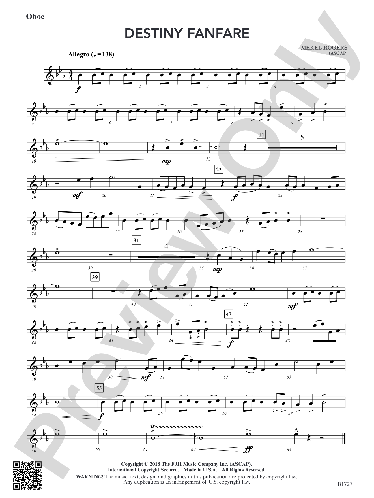 Destiny Fanfare: Oboe