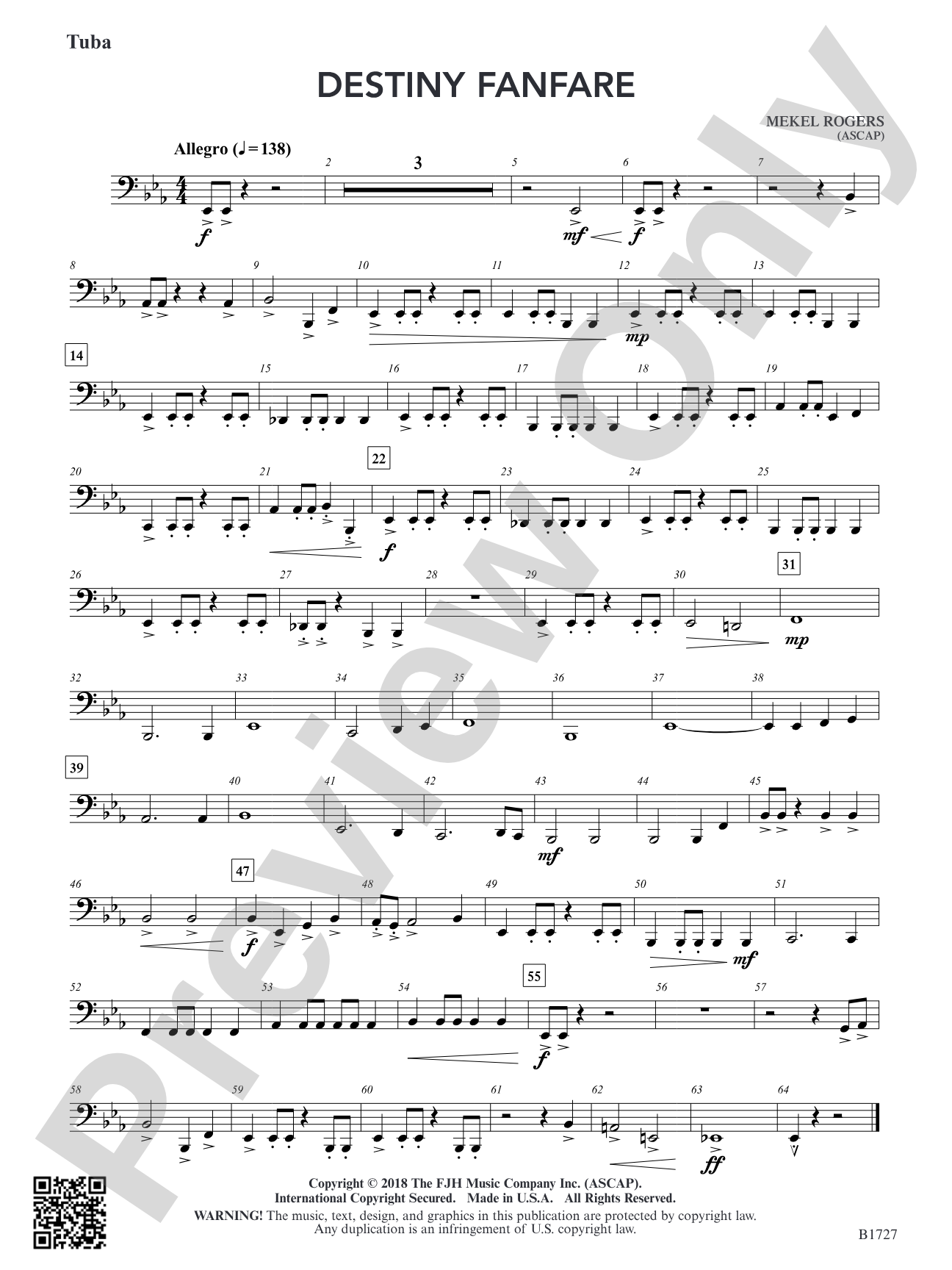 Destiny Fanfare: Tuba