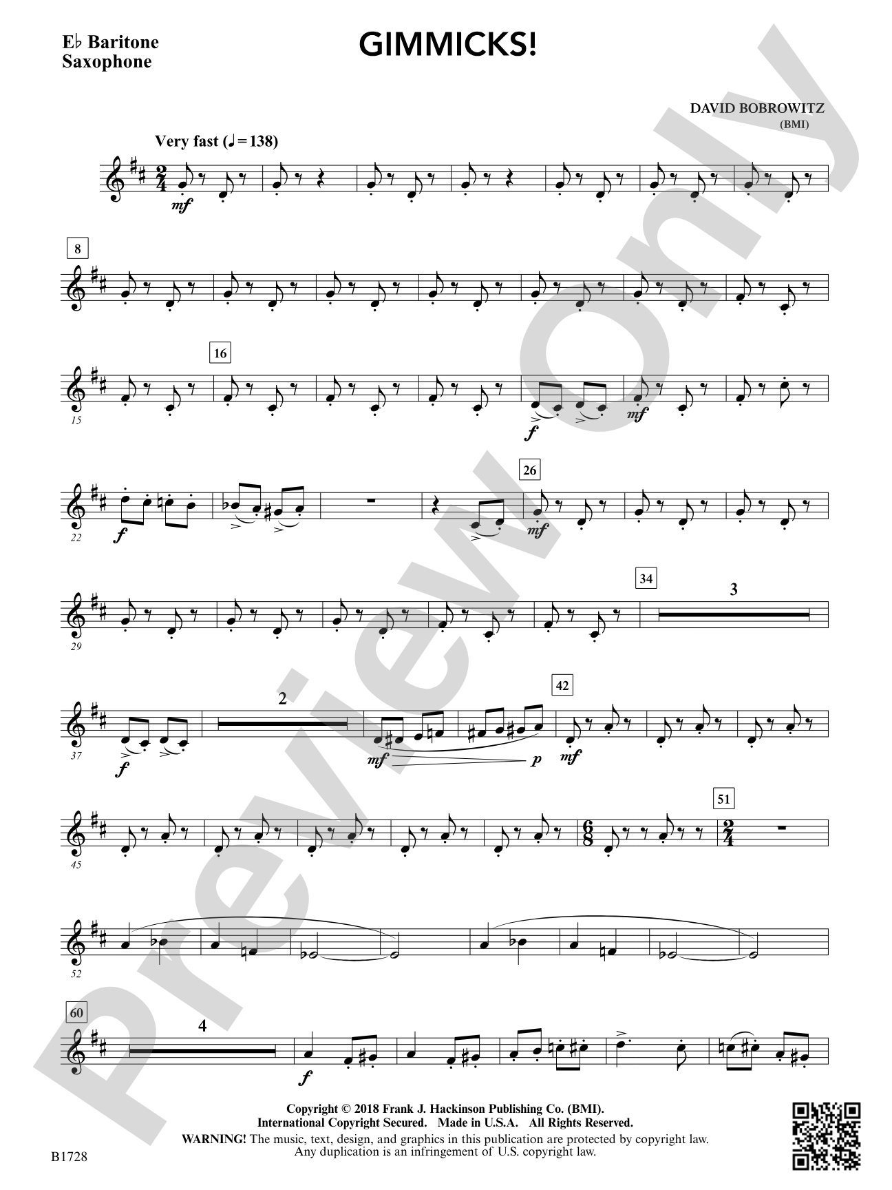Gimmicks: E-flat Baritone Saxophone