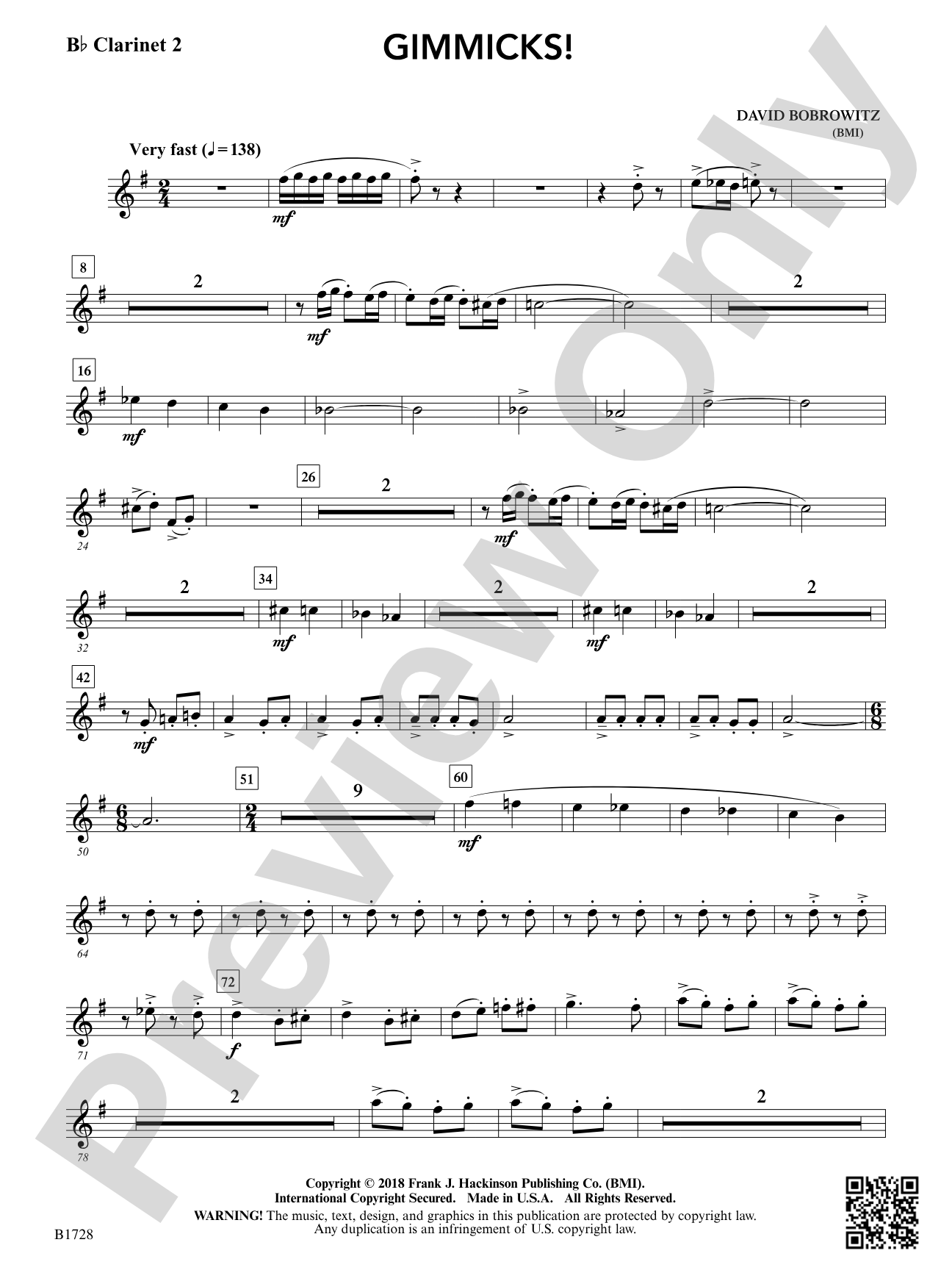 Gimmicks: B-flat Clarinet 2