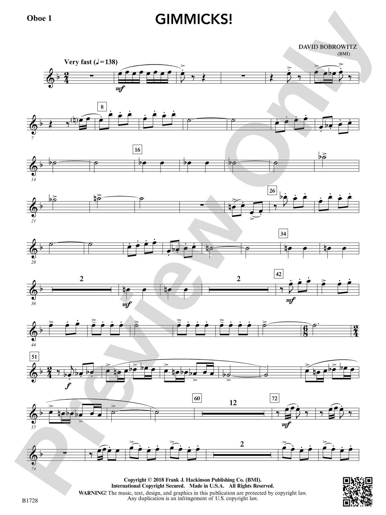 Gimmicks: Oboe 1