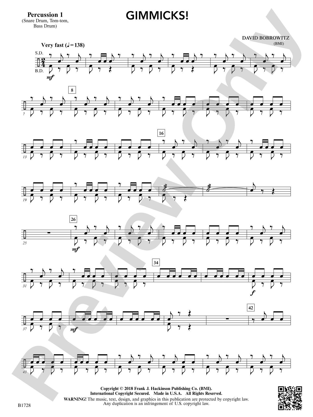 Gimmicks: Percussion 1