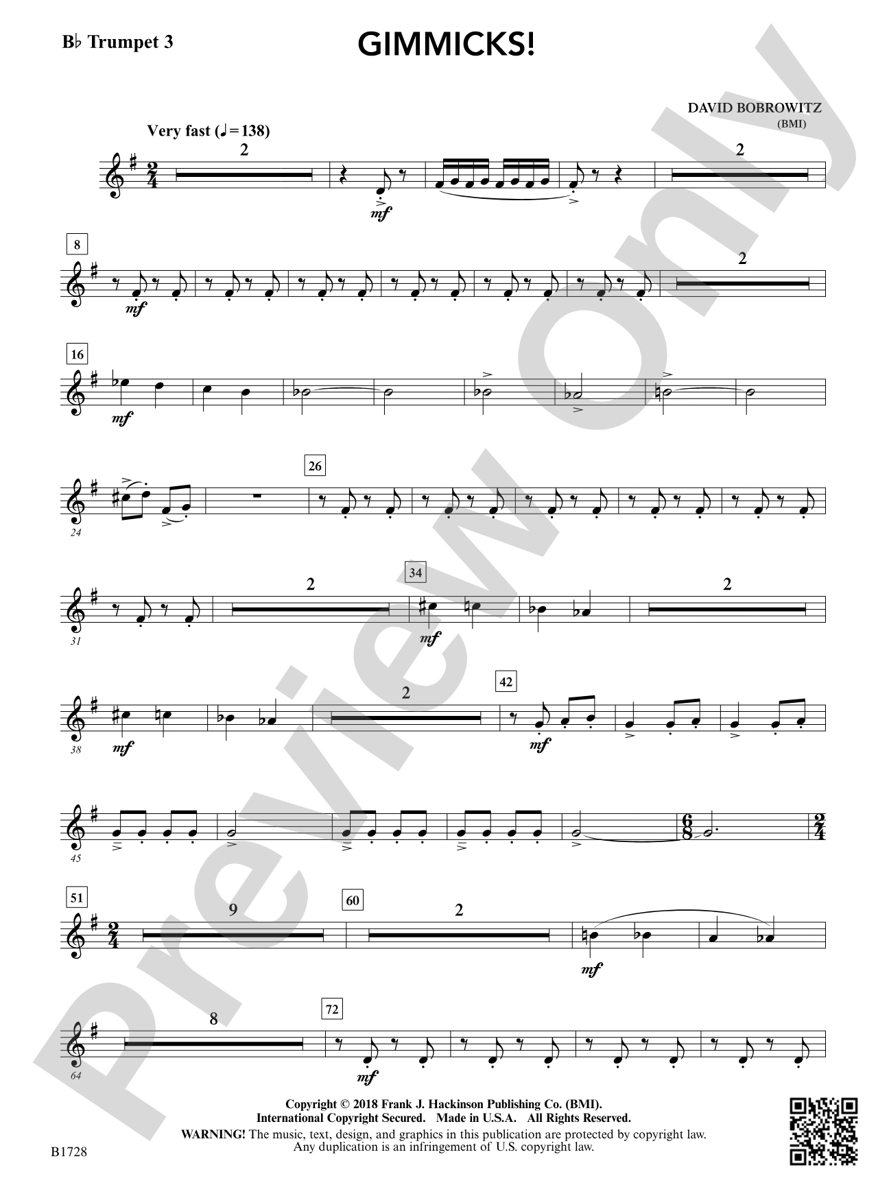 Gimmicks: B-flat Trumpet 3