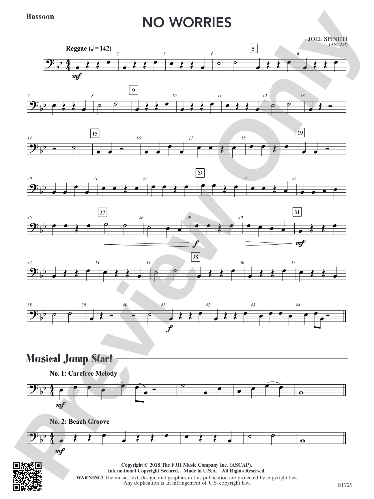 No Worries: Bassoon