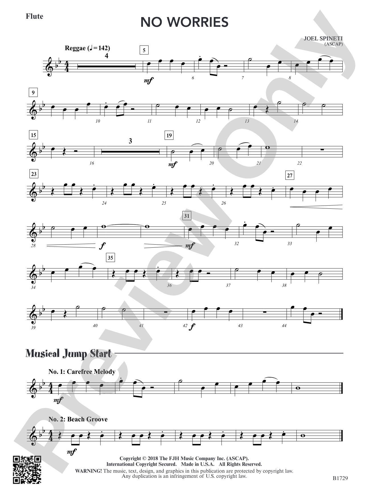 No Worries: Flute