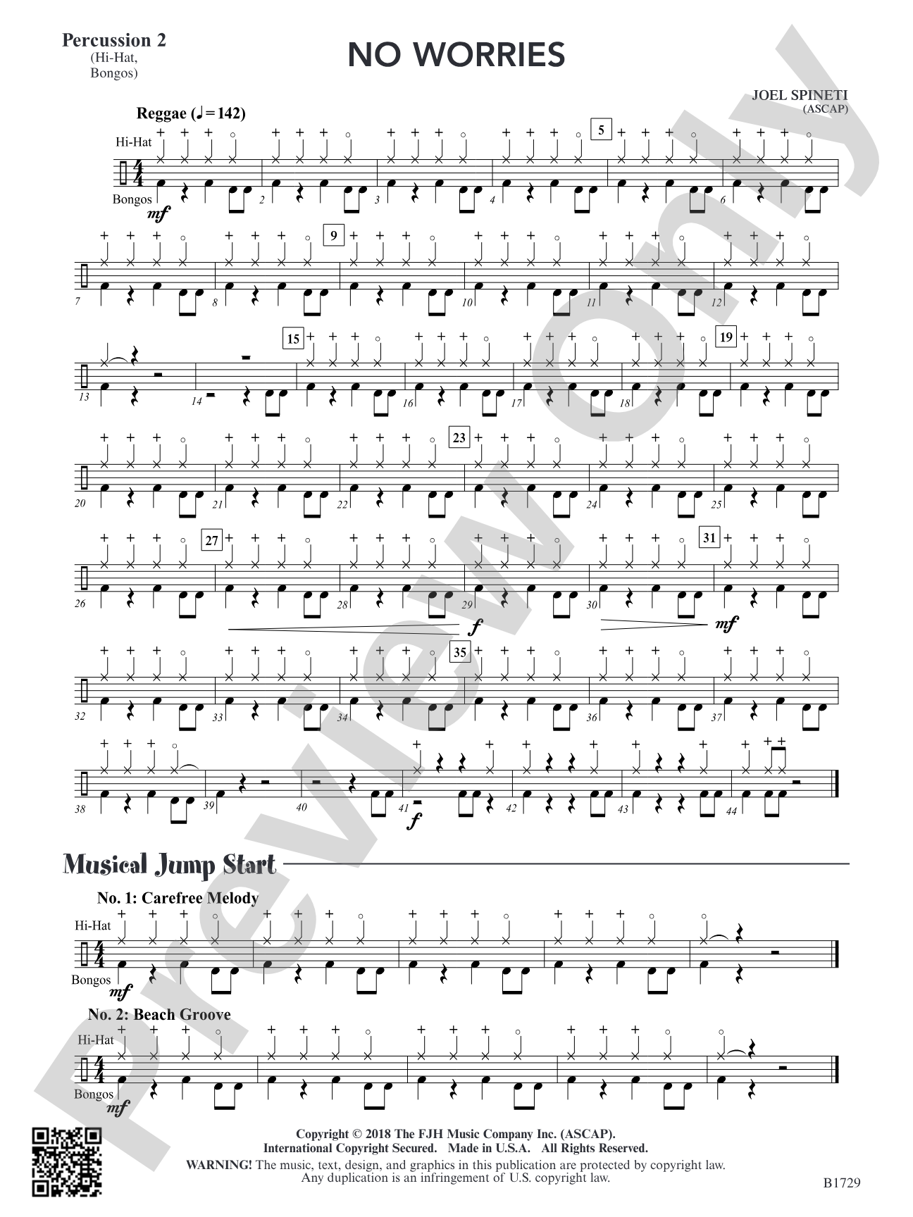 No Worries: Percussion 2