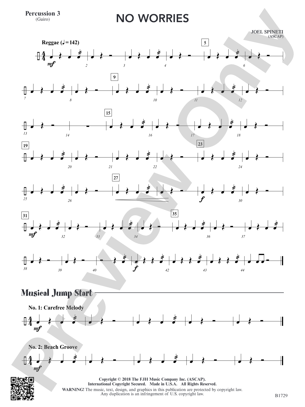 No Worries: Percussion 3