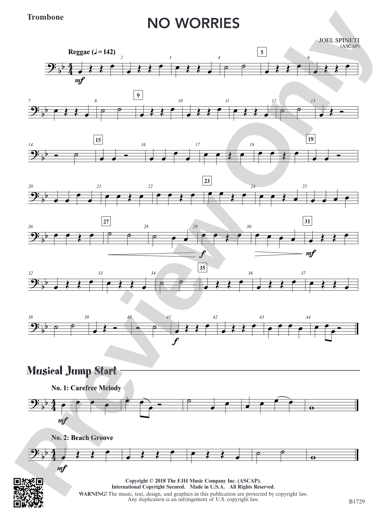 No Worries: Trombone