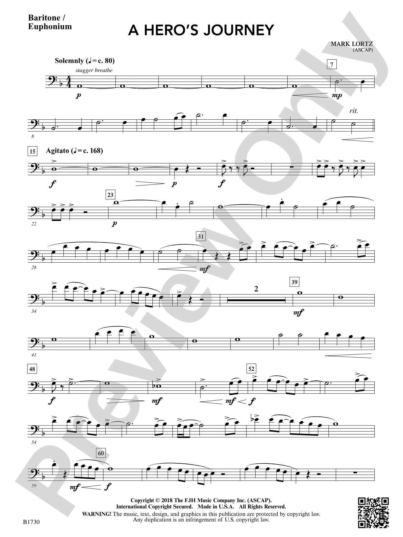 A Hero's Journey: Baritone / Euphonium