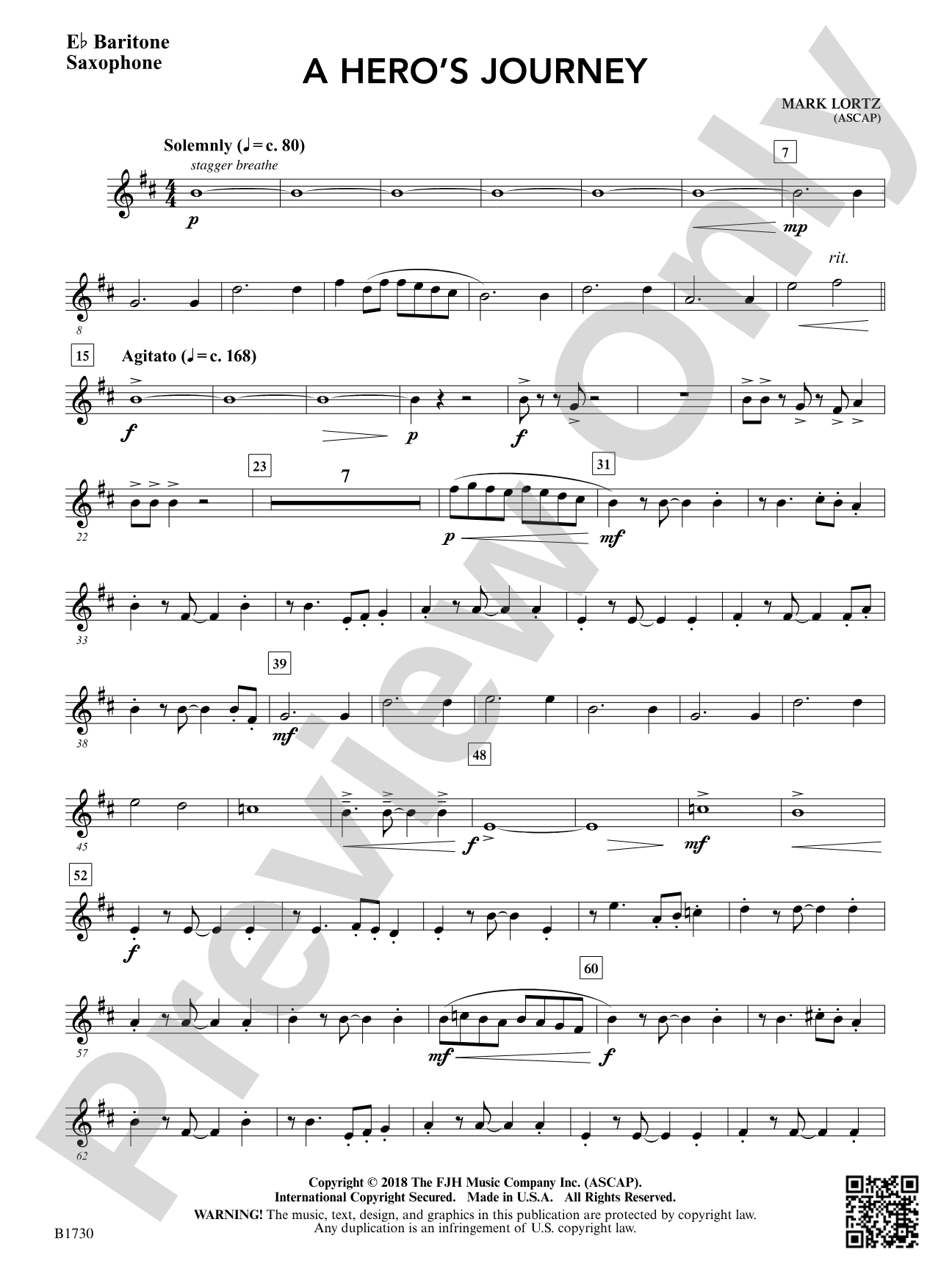 A Hero's Journey: E-flat Baritone Saxophone