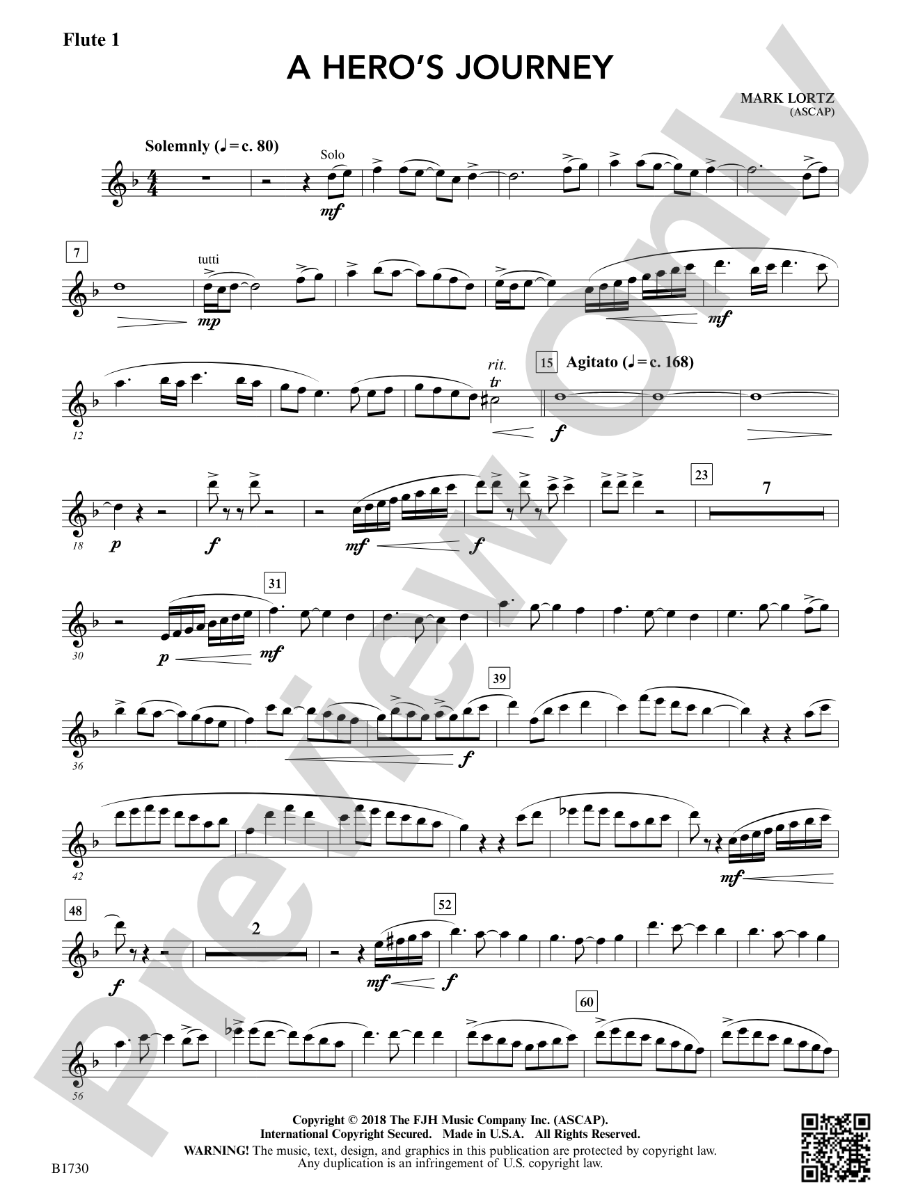 A Hero's Journey: Flute 1