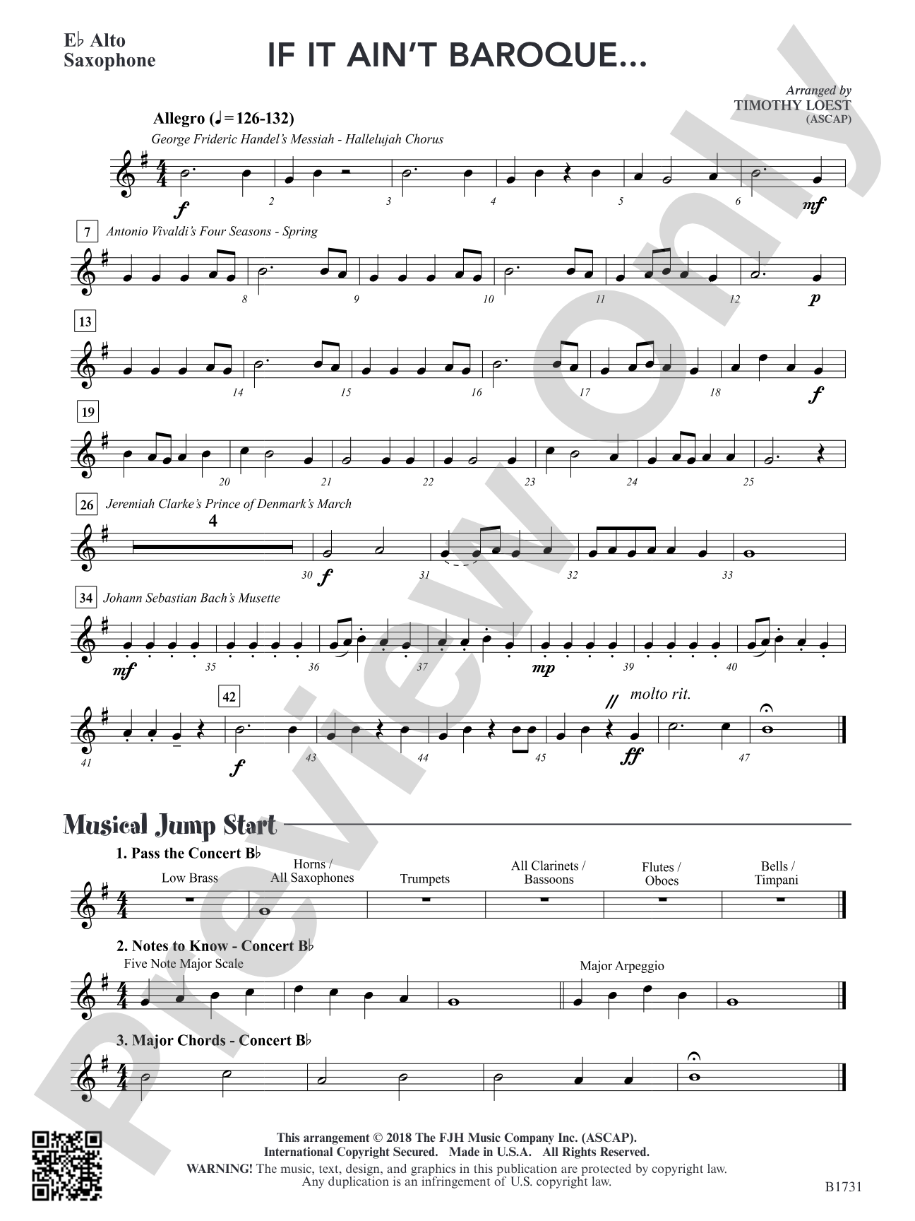 If It Ain't Baroque...: E-flat Alto Saxophone