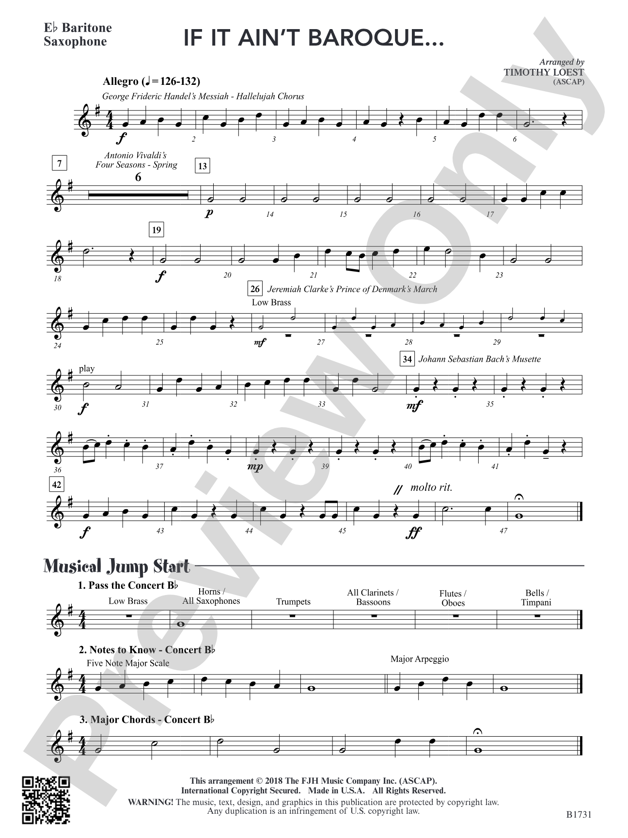 If It Ain't Baroque...: E-flat Baritone Saxophone