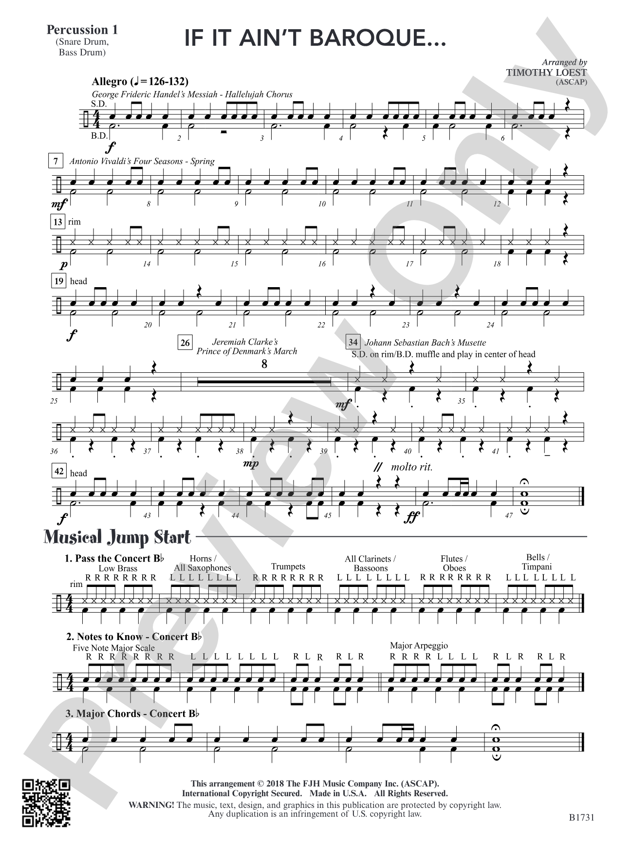 If It Ain't Baroque...: Percussion 1