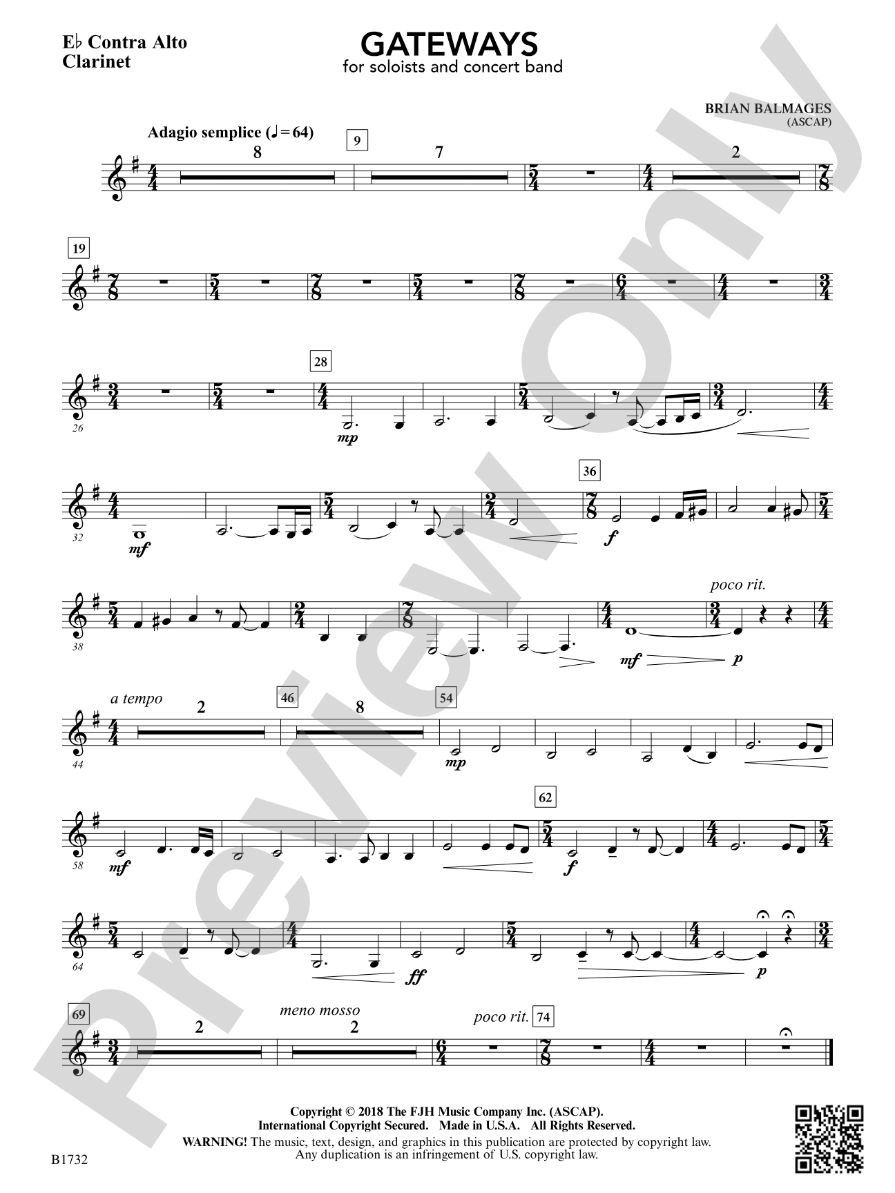 Gateways: E-flat Contra Alto Clarinet