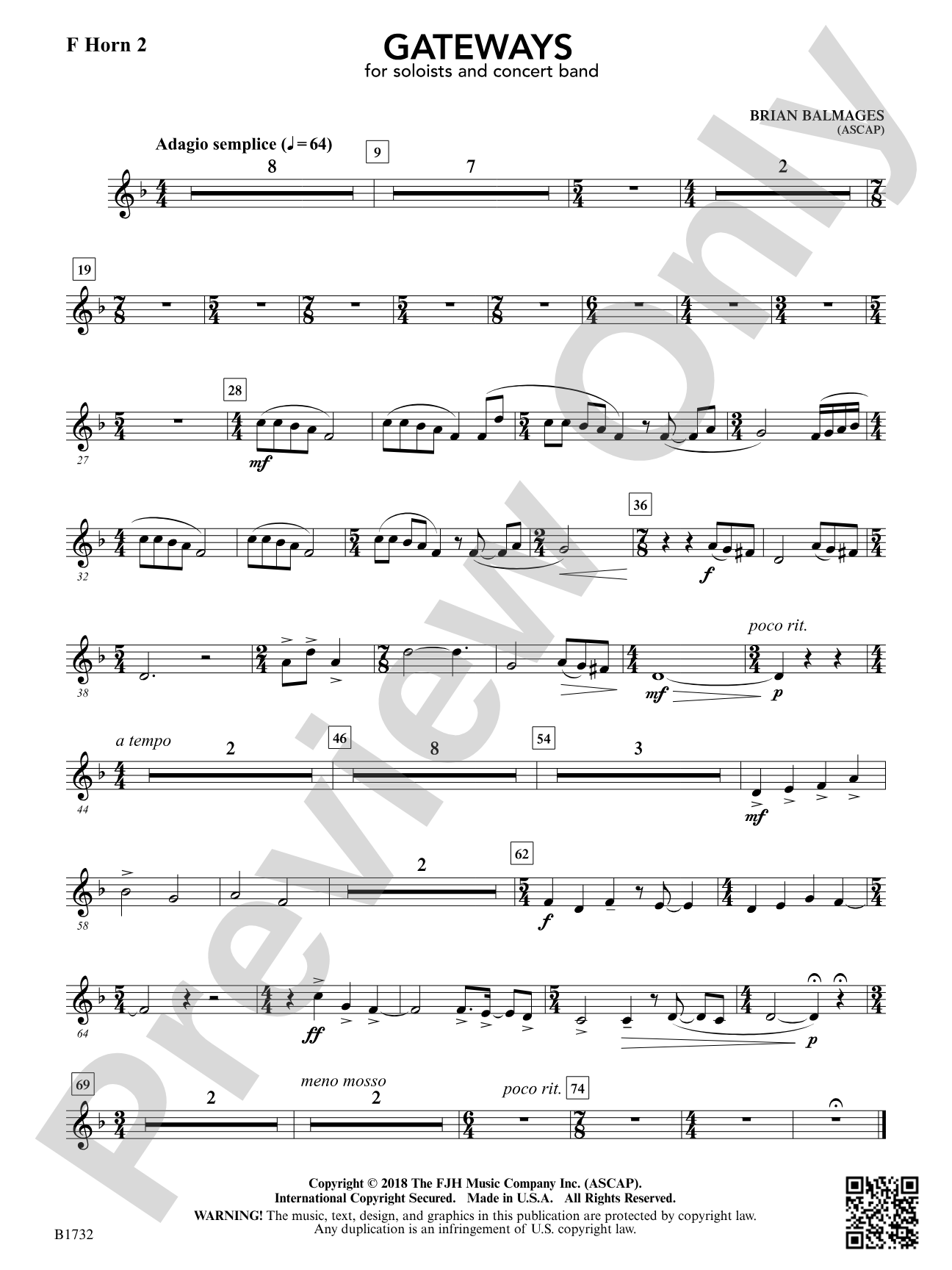 Gateways: F Horn 2