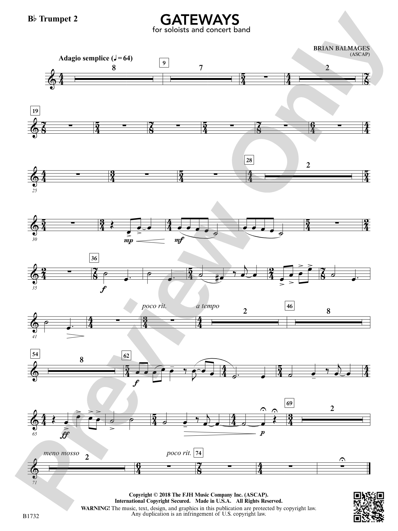 Gateways: B-flat Trumpet 2