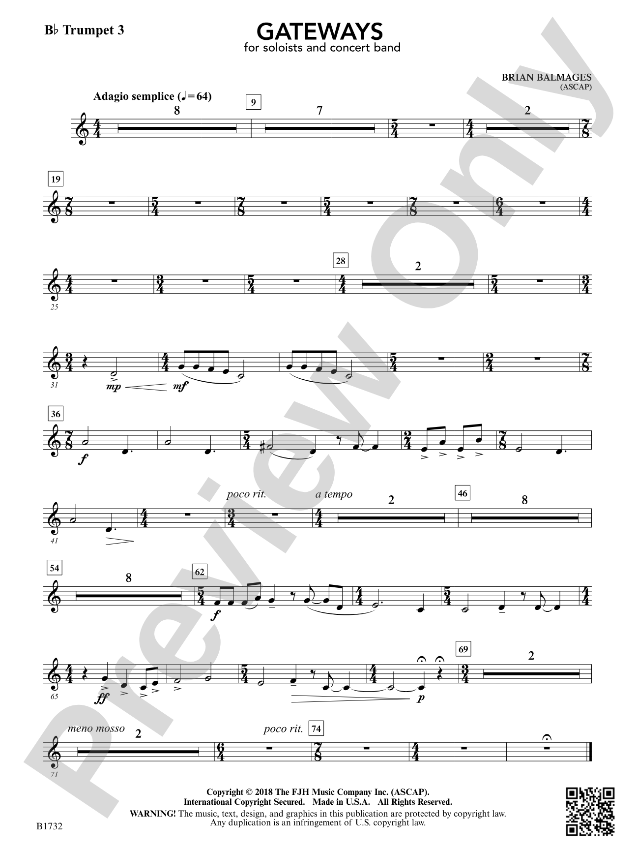 Gateways: B-flat Trumpet 3
