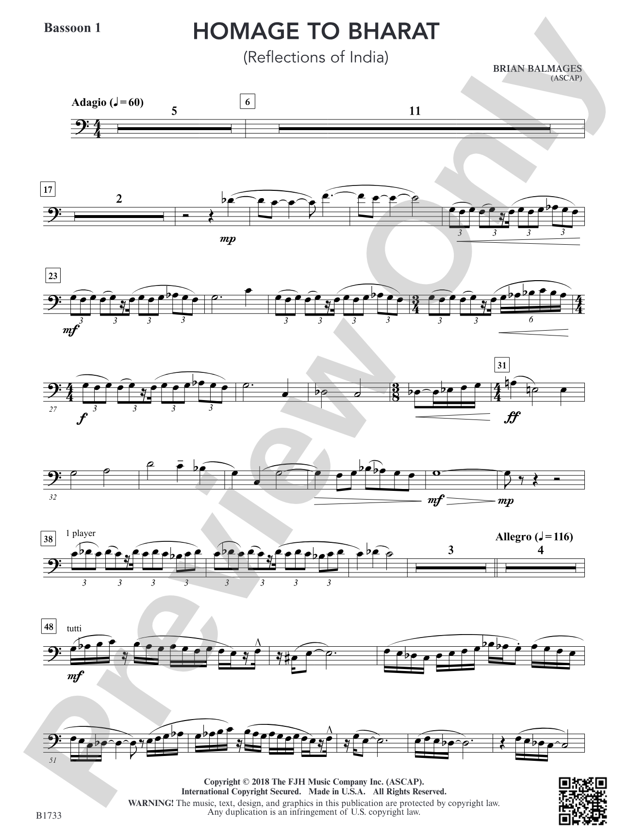 Homage to Bharat: Bassoon 1