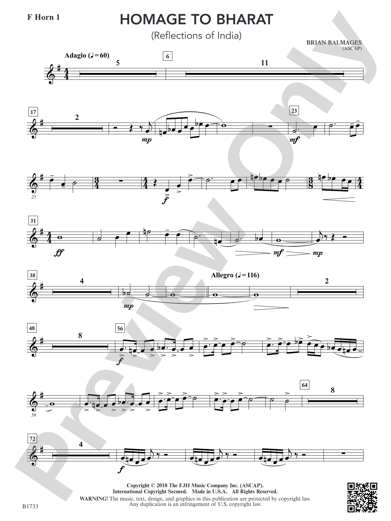 Homage to Bharat: F Horn 1