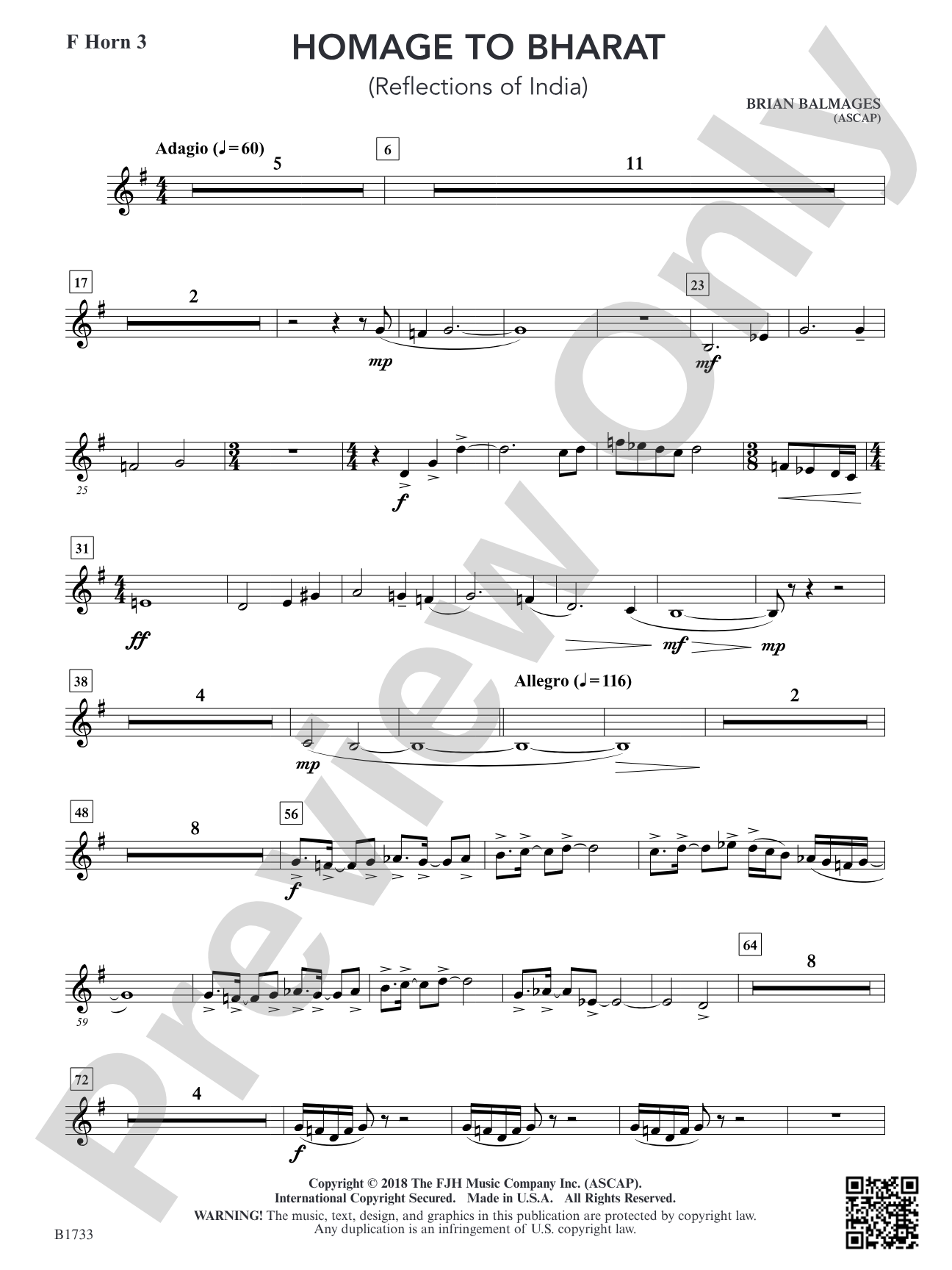 Homage to Bharat: F Horn 3