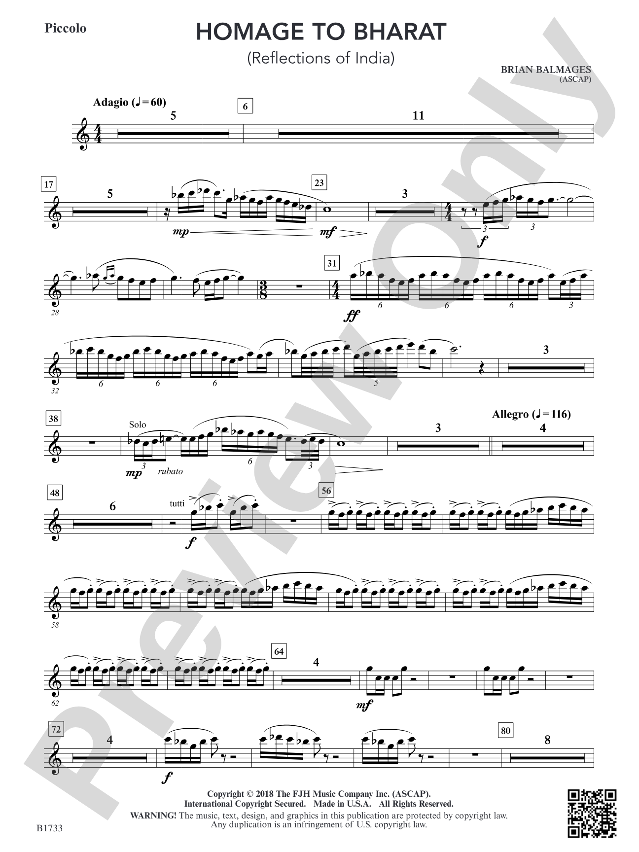 Homage to Bharat: Piccolo