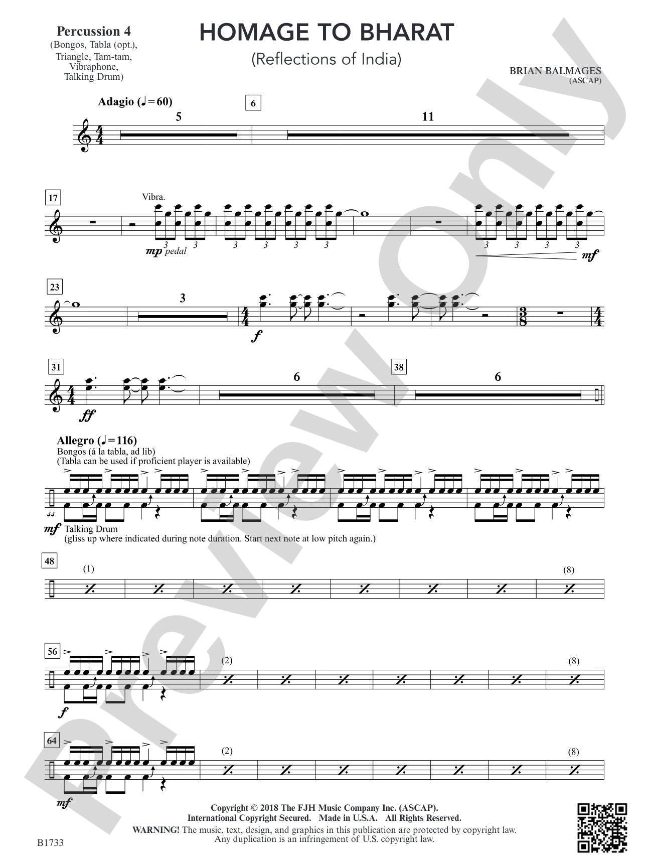 Homage to Bharat: Percussion 4
