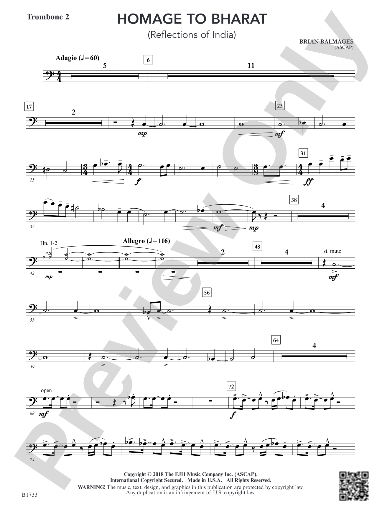 Homage to Bharat: Trombone 2