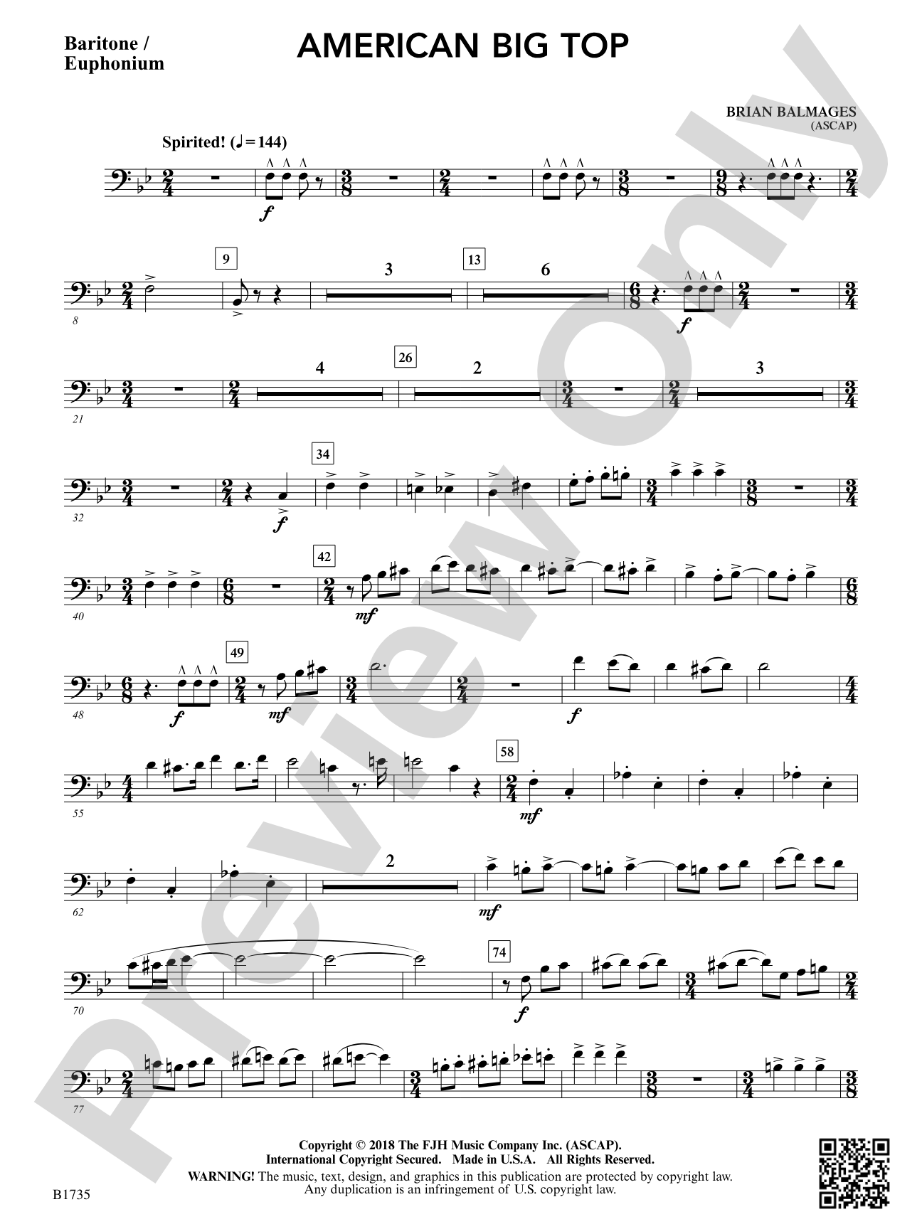 American Big Top: Baritone / Euphonium