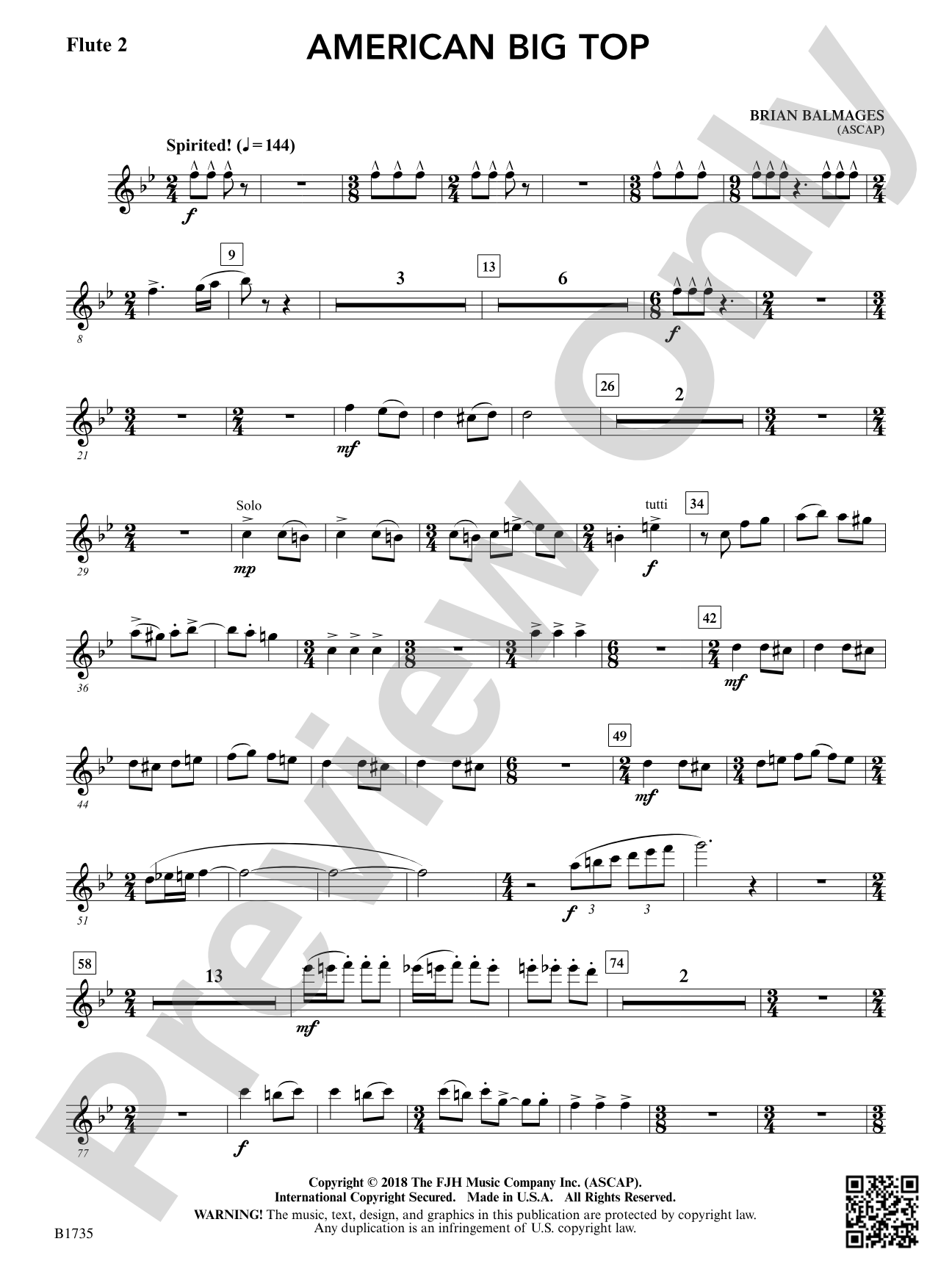 American Big Top: Flute 2