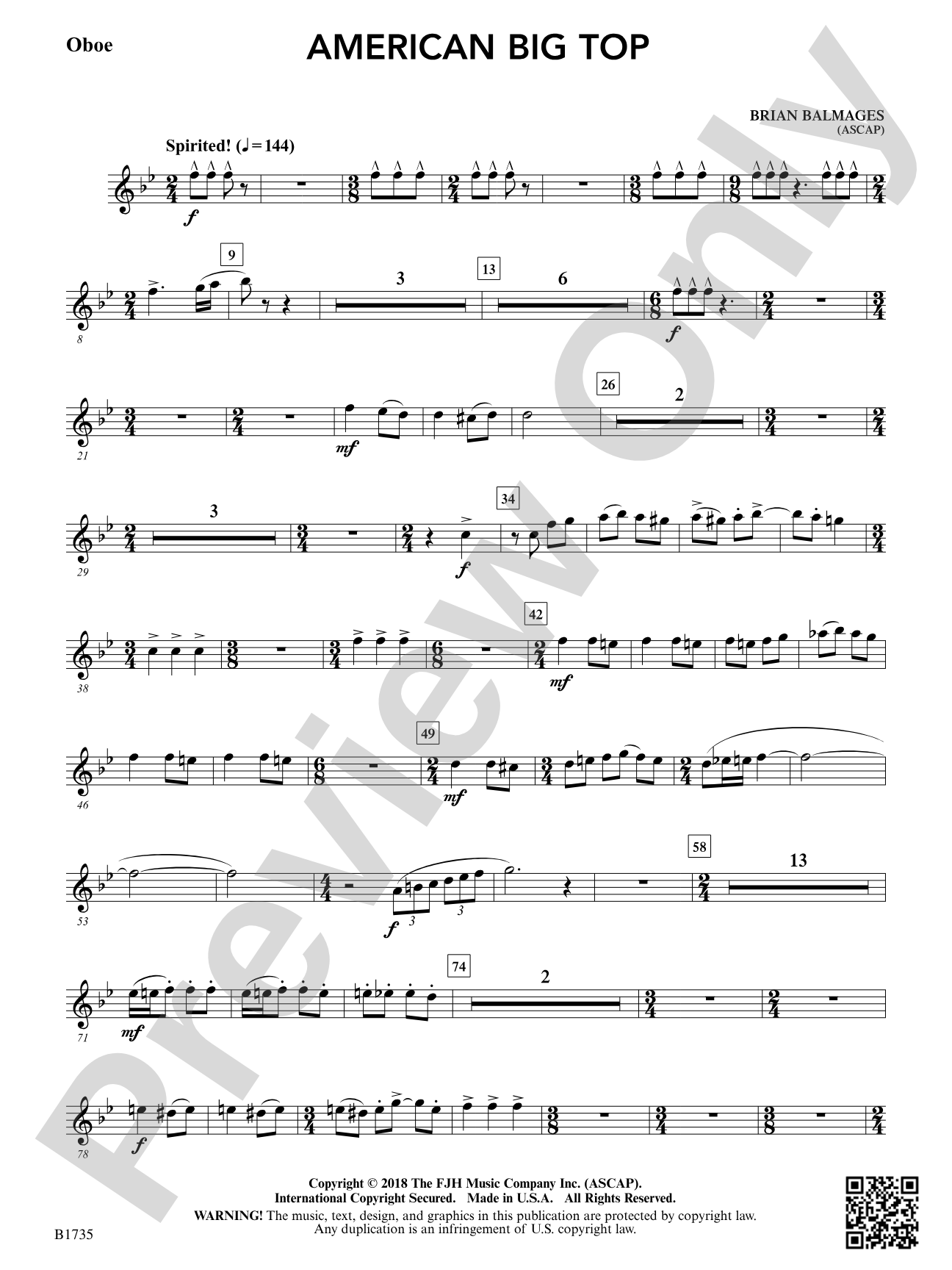 American Big Top: Oboe
