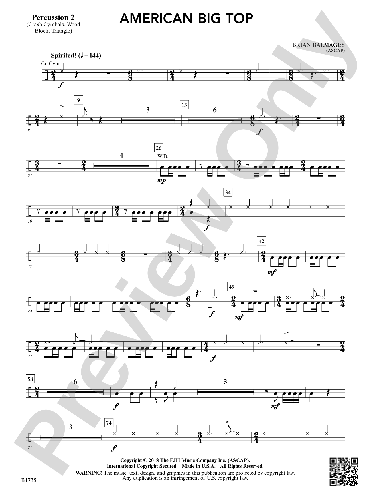 American Big Top: Percussion 2