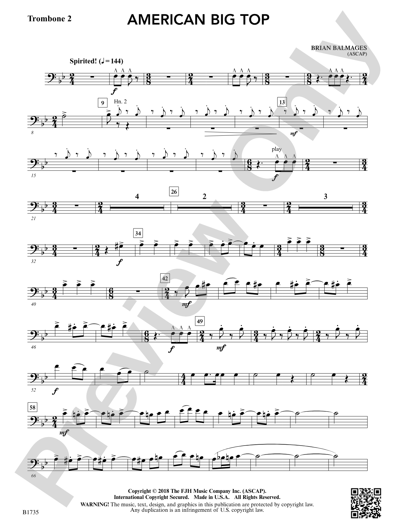 American Big Top: Trombone 2