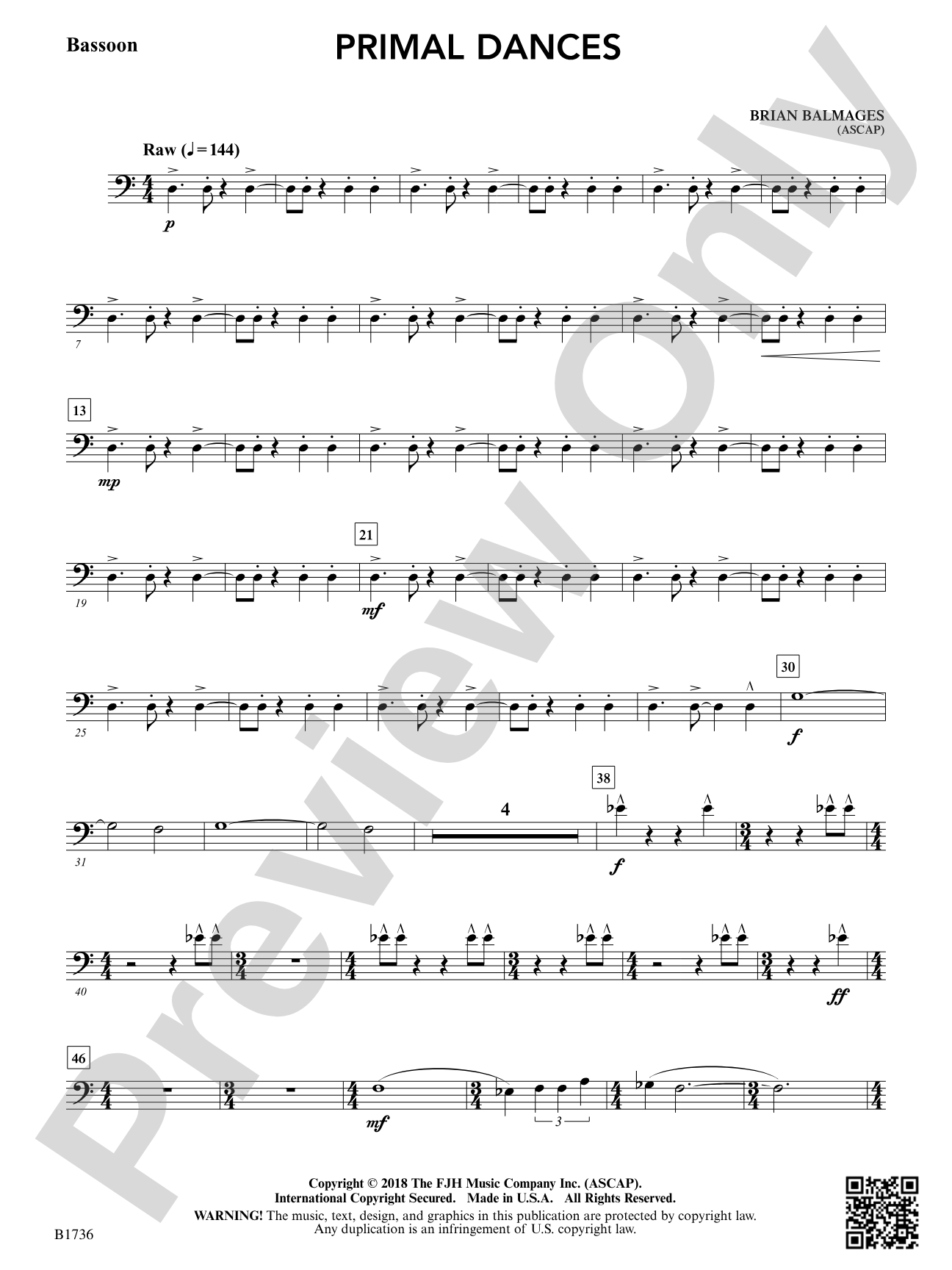Primal Dances: Bassoon