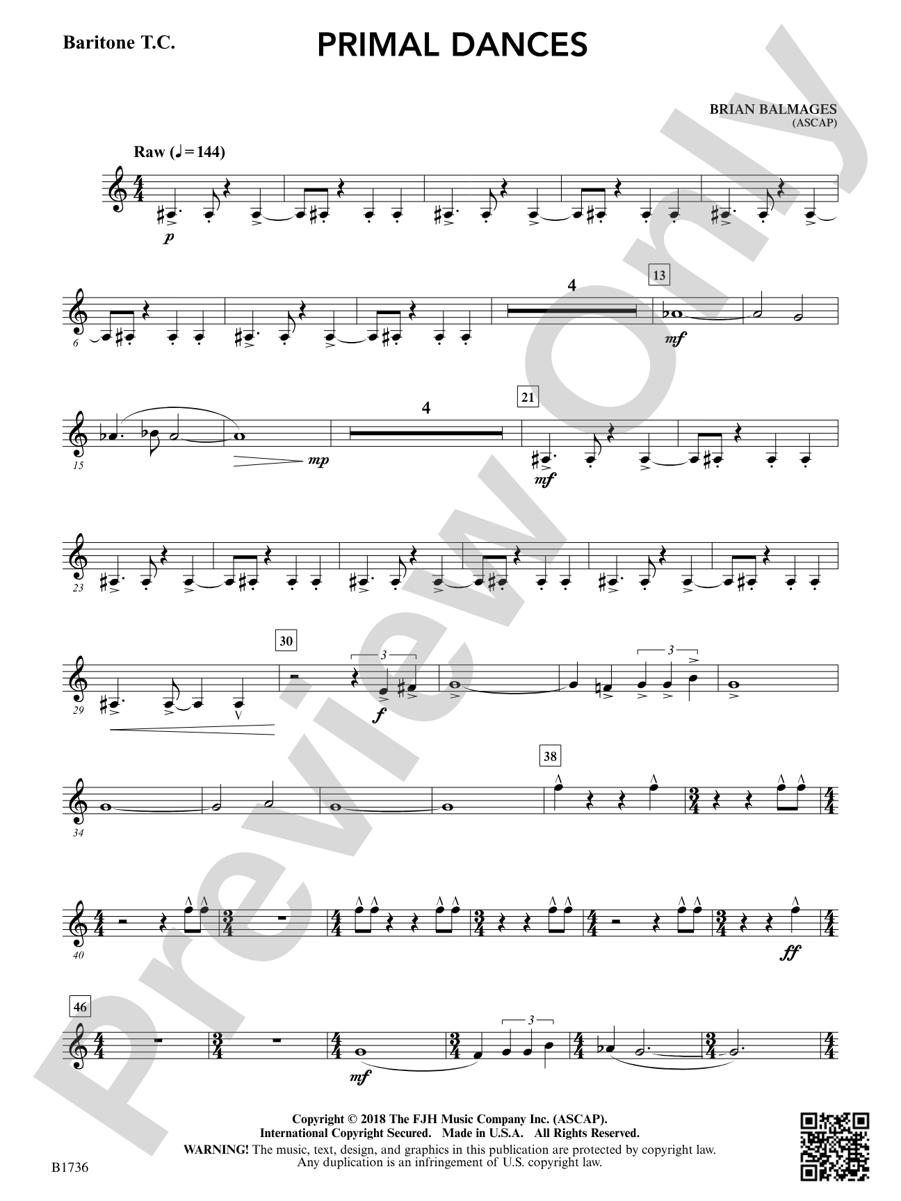 Primal Dances: Baritone T.C.