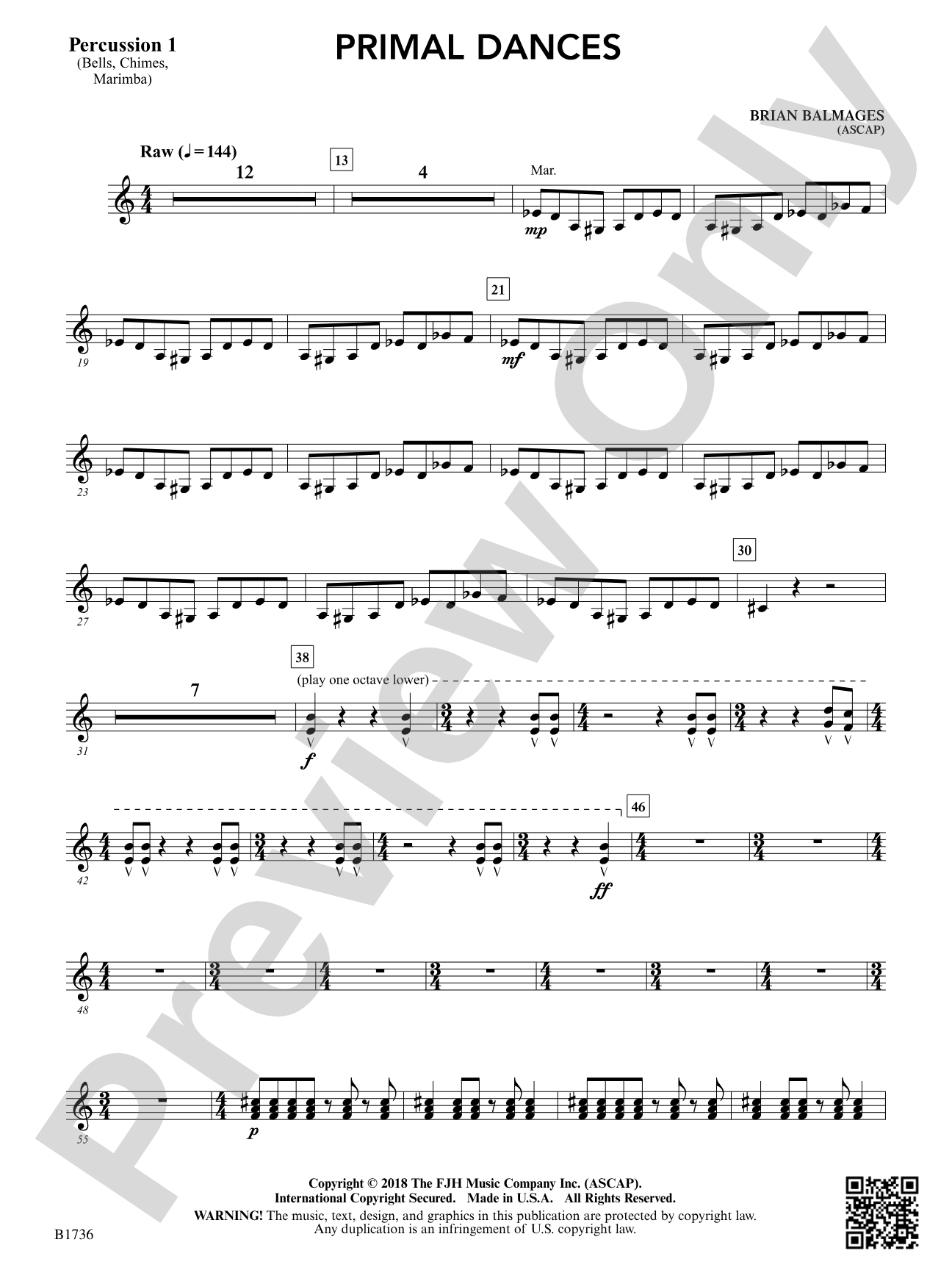 Primal Dances: Percussion 1