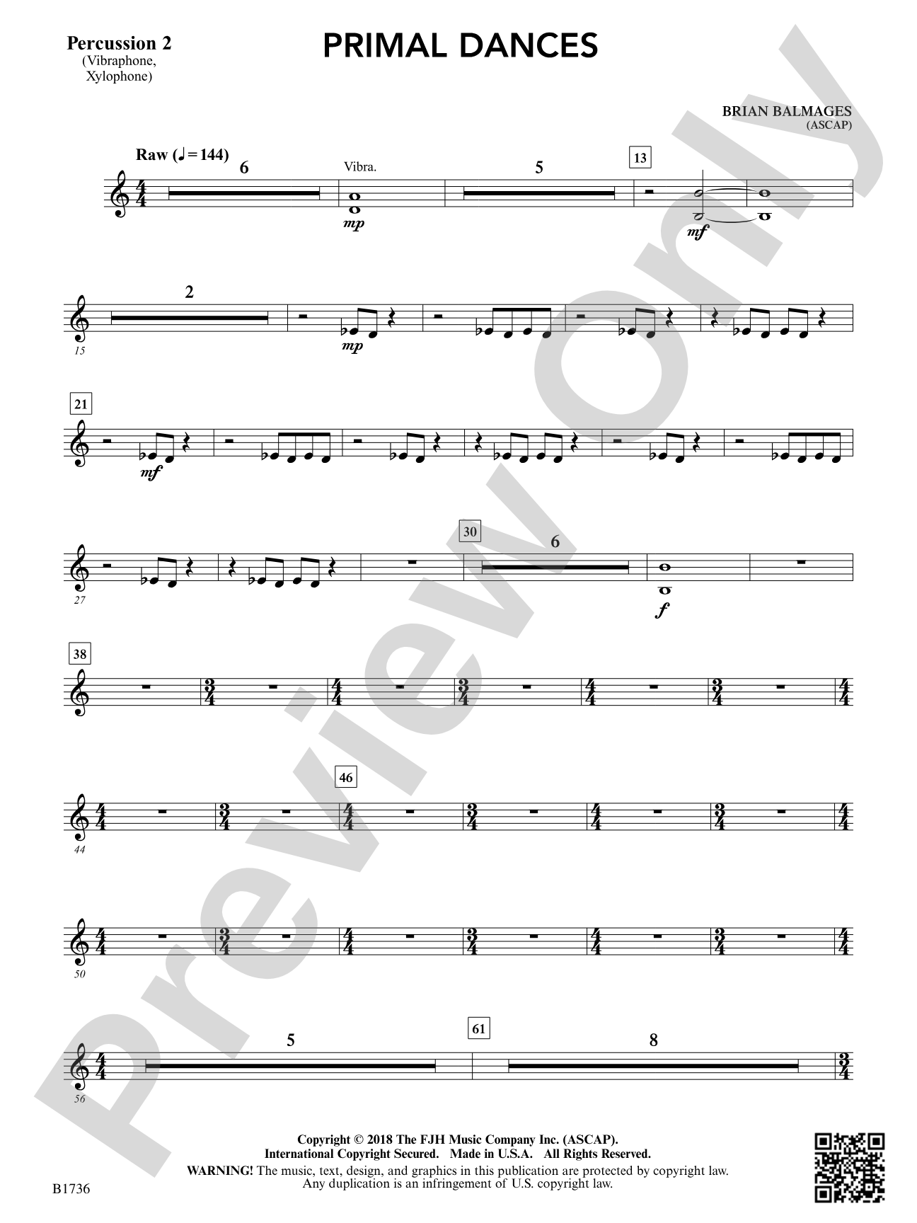 Primal Dances: Percussion 2