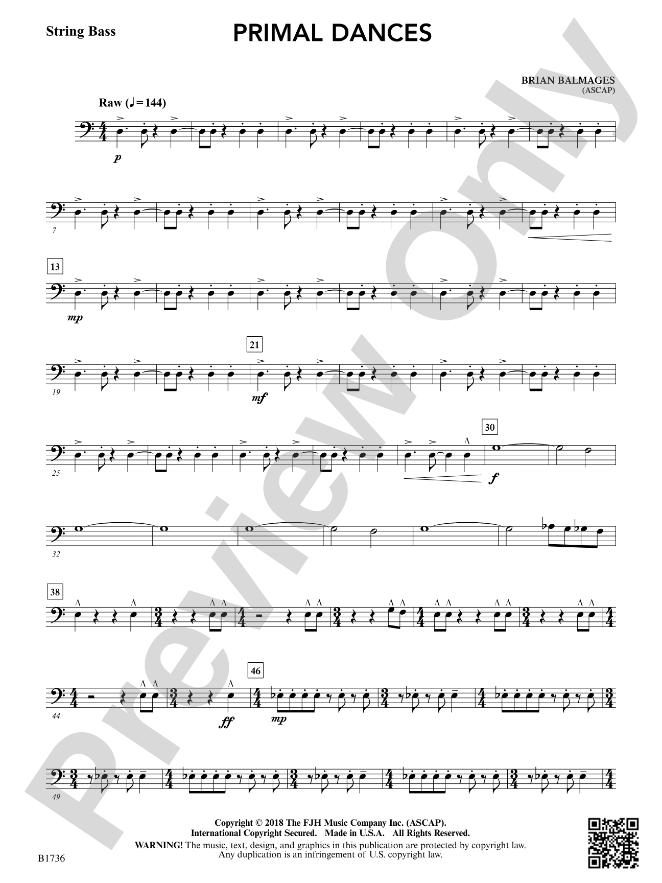 Primal Dances: String Bass