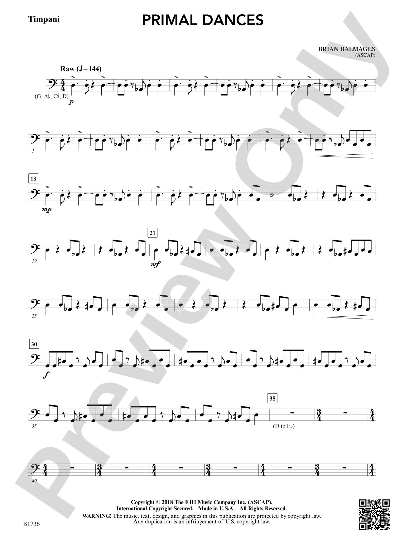 Primal Dances: Timpani